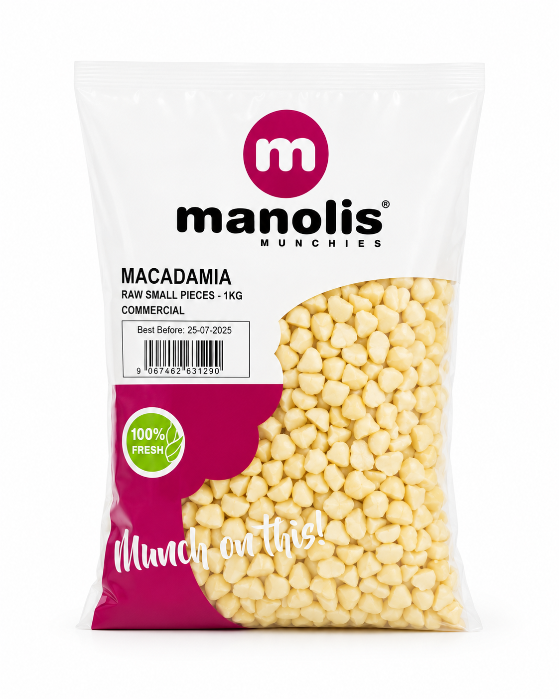 Macadamia Nuts Raw (Small Pieces) 1kg